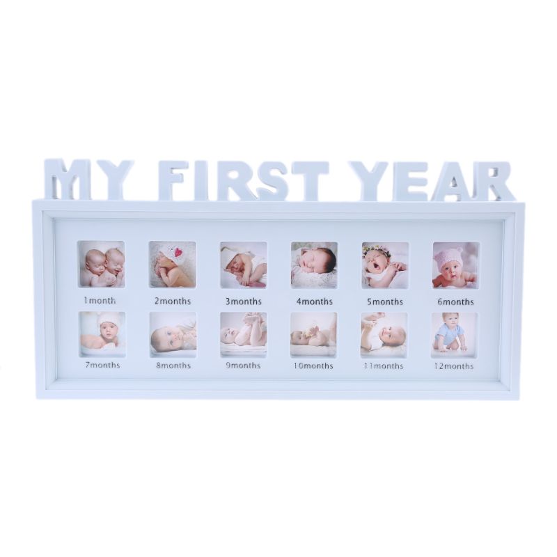 My First Year Photo Frame Monthly Milestone